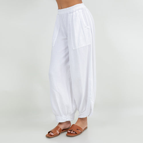 Travel Capri Pants 100% Cotton Gauze